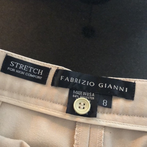 Fabrizio Gianni Stretch for High Comfort Neutral Trousers Size 8 - Picture 9 of 10